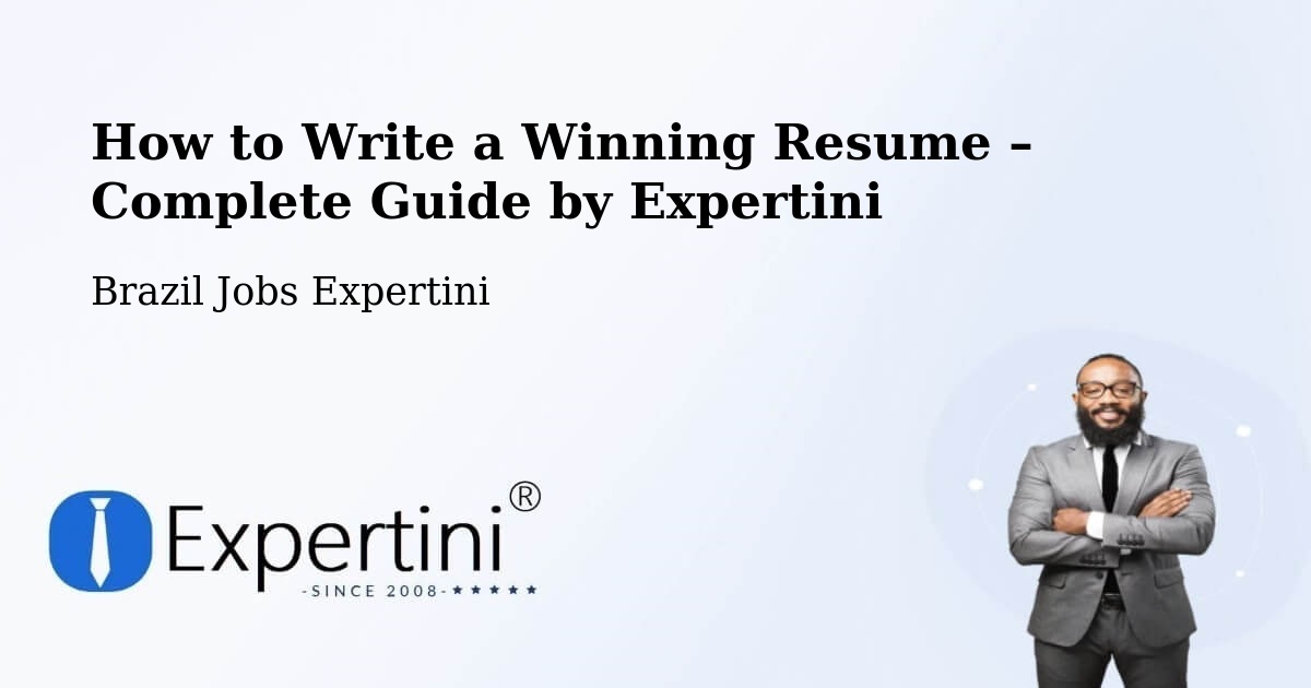 Resume Writing Guide for Job Seekers – Cajamar - Cajamar, Brazil Jobs Expertini